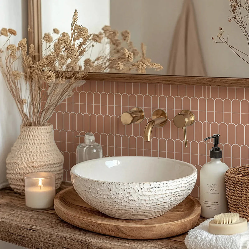 BohoTerracotta Samoprzylepne Naklejki na Płytki