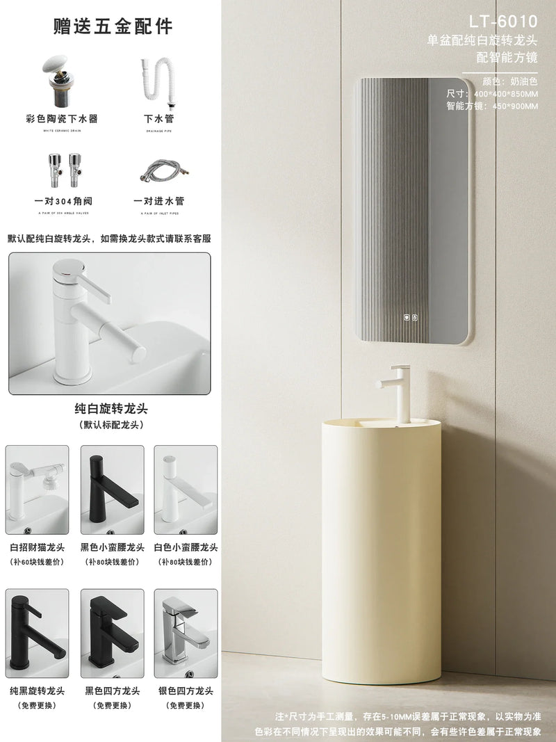 Keramiczna Okładzina Blatu Umywalki | Otwór na Baterię Haplopore