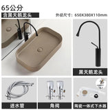 Prostokątna Ceramiczna Umywalka – Płytka Montażowa | Pojemność 9L | Montaż Blatowy | Styl Nordycki