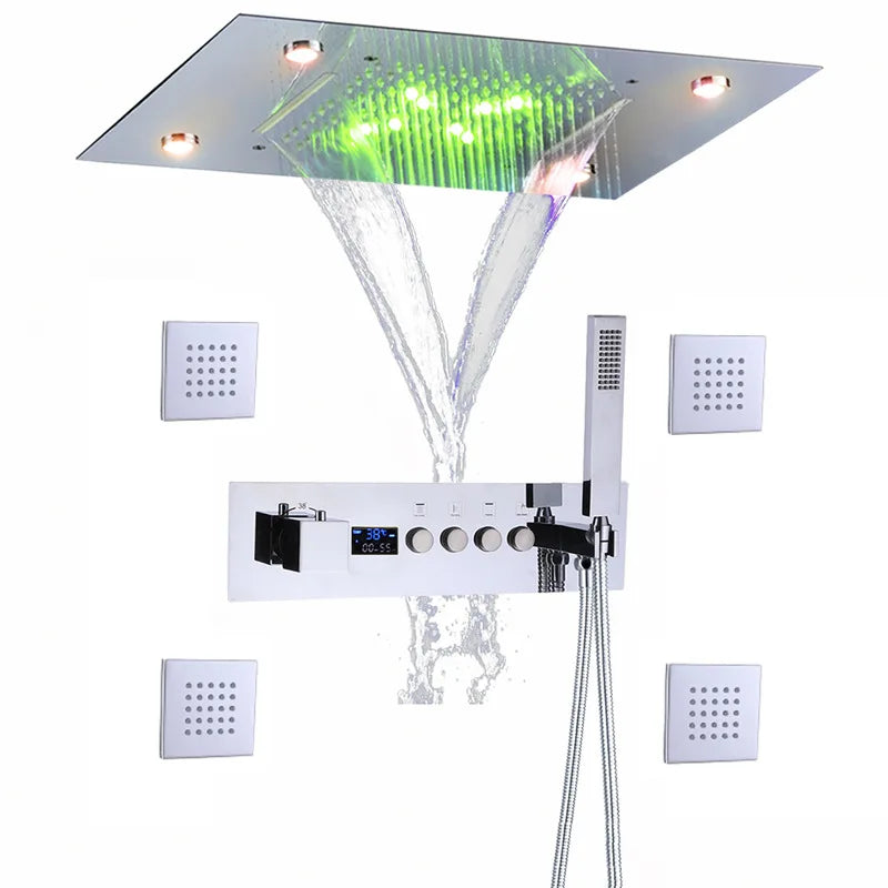 Termostatyczna Bateria Prysznicowa z Wyświetlaczem LED