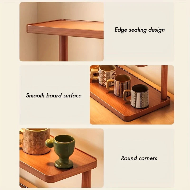 BambuCasa 2-Poziomowy Drewniany Organizer