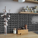 LuxeMarmer Złoto-Białe Naklejki Ścienne w Stylu Marmuru