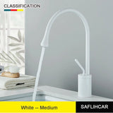 Nowoczesna bateria umywalkowa | Miedź | Pojedyncza gałka – Szlifowana satynowana wykończenie