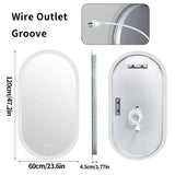 Owalne LED Lustro Łazienkowe | 80x50 / 100x50 / 120x60 cm | Anti-Condens & Światło z Możliwością Ściemniania