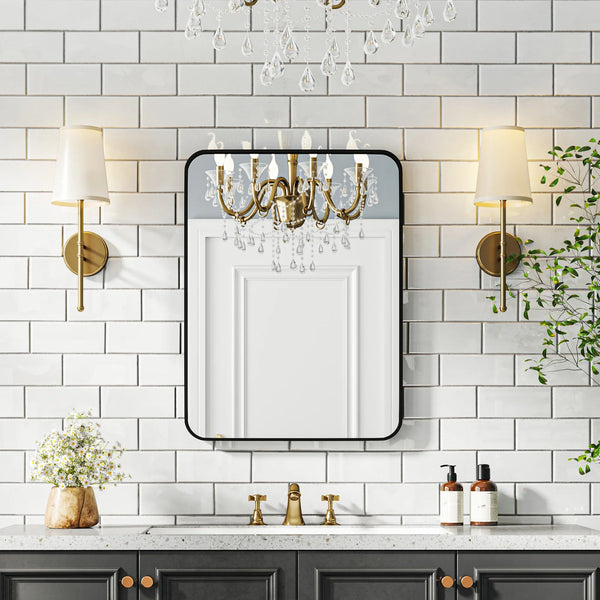 HOMCOM Luksusowe Lustro Łazienkowe 60x80cm