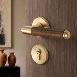 Walnoir Retro Drewniany Zamek do Drzwi