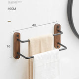 Przymocowana do ściany wieszarka na ręczniki | 1 drążek | Minimalistyczny i funkcjonalny design