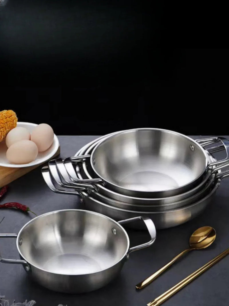 GastroPan – Nierdzewna Patelnia do Sosów i Paelli z Uchwytem