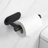 Samoprzylepny zestaw akcesoriów łazienkowych ze stali nierdzewnej – Bez wiercenia | Wykończenie szczotkowe | Metalowy montaż