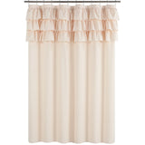 BohoChic Zasłona prysznicowa – Beż/Stare Kość Słoniowa