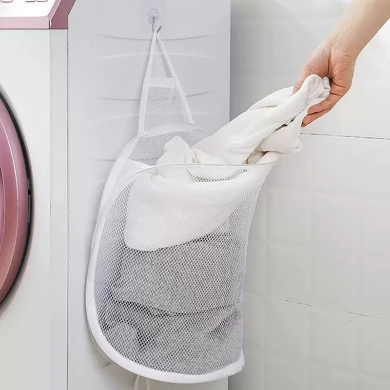 FlexiStore Składana Wisząca na Ścianie Kosz na Bieliznę