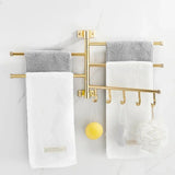 Podwójny Wieszak na Ręczniki | Aluminium | <50 cm | Z Hakiem