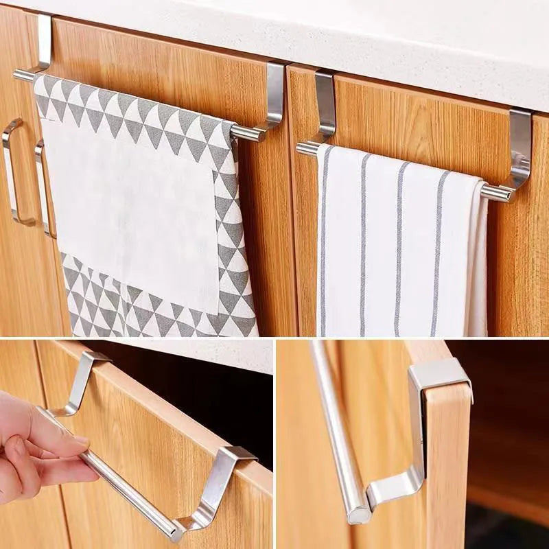 CabinHang – Stojak na ścierkę kuchenną ze stali nierdzewnej bez wiercenia