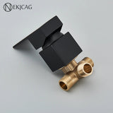 Ścienny kran do umywalki z wylewką wysoką – Czarny Mat lub Szary Szlifowany | Jednouchwytowy