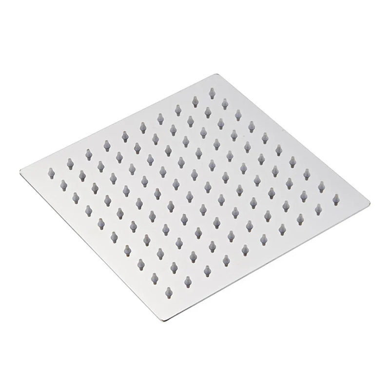 Kwadratowa Deszczownica | Stal Nierdzewna SUS304 | Wysokie Ciśnienie | Montaż Sufitowy