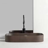 Prostokątna Ceramiczna Umywalka – Płytka Montażowa | Pojemność 9L | Montaż Blatowy | Styl Nordycki