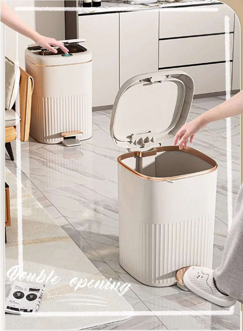 Ciche Kroki Luksusowe Pedały Nożne Kosz na Śmieci