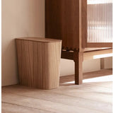 EcoPress Drewniany Kosz na Śmieci z Pokrywą