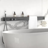 Elegancki Ścienny System Prysznicowy z Termostatycznym Zaworem i Półką – Komfort i Design w Jednym