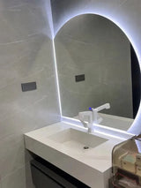 AURORA Duże LED Lustro Łazienkowe