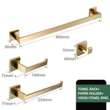 Zestaw Akcesoriów Łazienkowych | Stal Nierdzewna – Szlifowana Satynowana