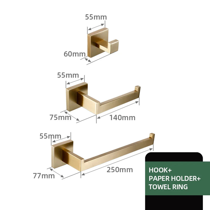 Luksusowy wieszak na ręczniki łazienkowe
