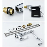 Klasyczny Mieszacz | Szlifowany Nikiel | Ciepła i Zimna Woda | Pojedyncza Gałka