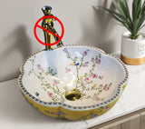 Ręcznie malowana ceramiczna miska WC | Okrągła | 9L