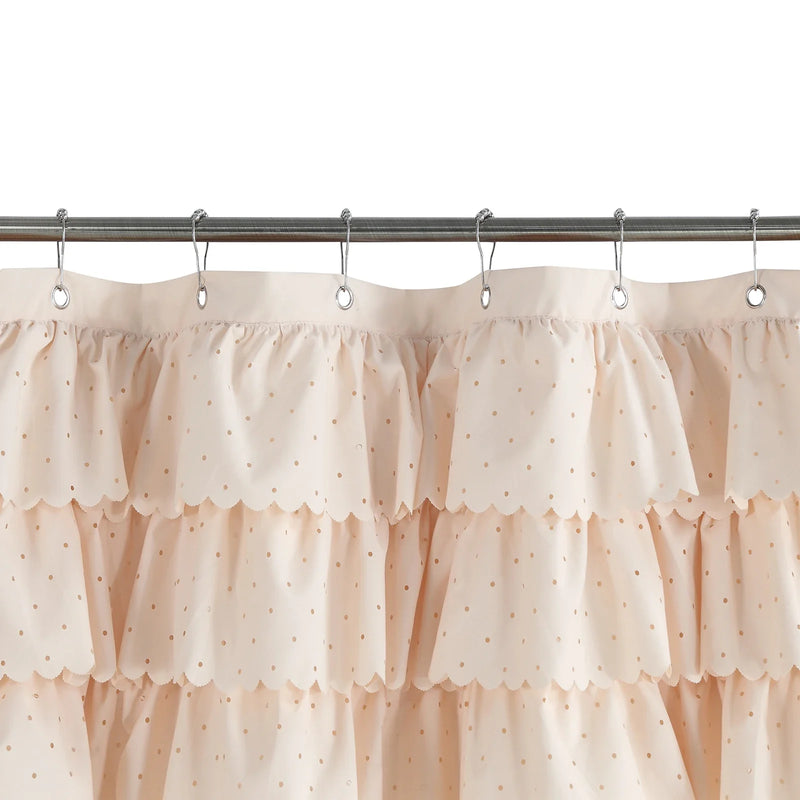 BohoChic Zasłona prysznicowa – Beż/Stare Kość Słoniowa