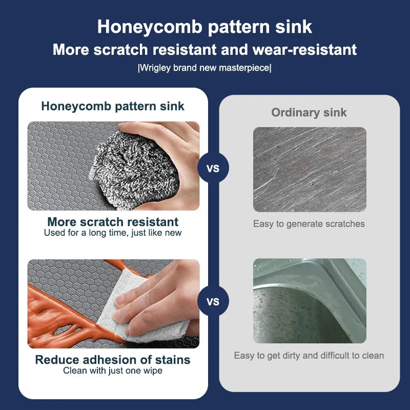 Zlewozmywak ze stali nierdzewnej Duży Pojedynczy Nano Grawerowany Plastrowy Zlewozmywak Podblatowy