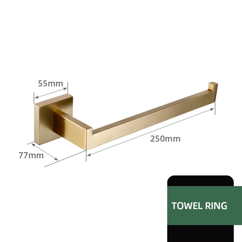 Zestaw Akcesoriów Łazienkowych | Stal Nierdzewna – Szlifowana Satynowana
