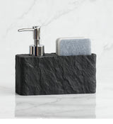 StoneTouch Dozownik do mydła z uchwytem na gąbkę