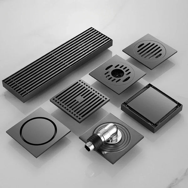 AquaShield Kwadratowa Stalowa Odpływ Podłogowy