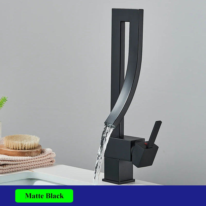 Nowoczesna bateria zlewozmywakowa z wylewką wysoką