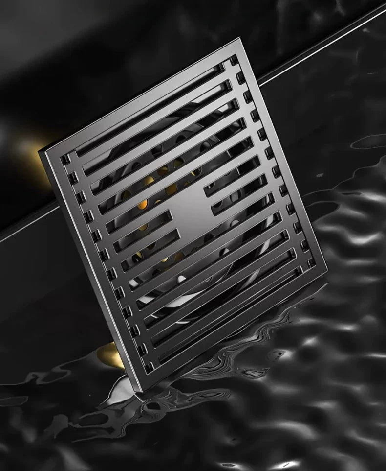 AquaShield Kwadratowa Stalowa Odpływ Podłogowy