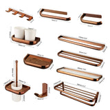 Monite Luxe Różowo-Złoty Zestaw Akcesoriów Łazienkowych