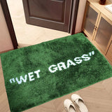 FreshLawn Comfort Mat – Modna Zielona Mata „Wet Grass” z Miękkiego Pluszu