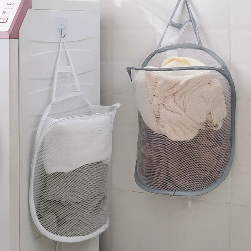FlexiStore Składana Wisząca na Ścianie Kosz na Bieliznę