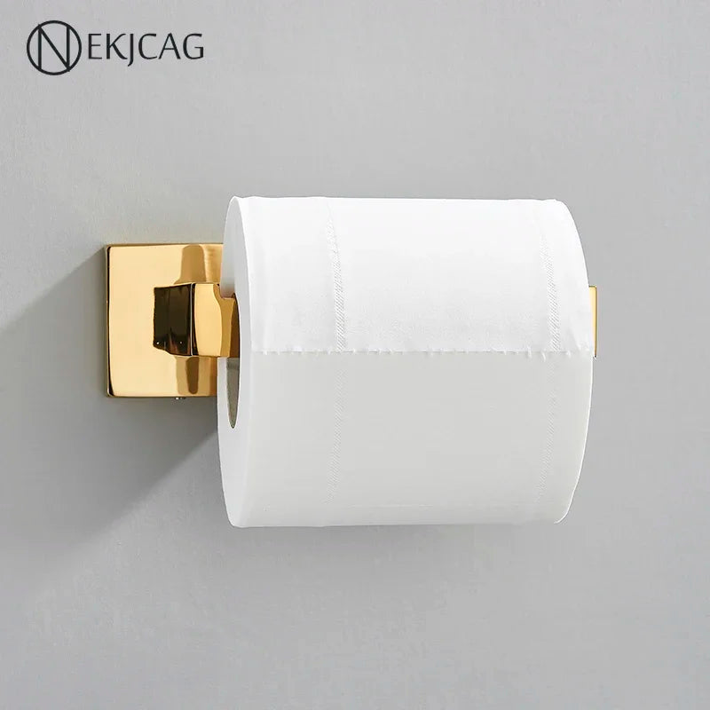 304 RVS Złoty Papierowy Trzymacz do Rolk do Łazienki