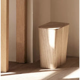 EcoPress Drewniany Kosz na Śmieci z Pokrywą