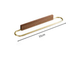 Wieszak na ręczniki | Aluminium kosmiczne & Drewno lite | <50 cm | Wolnostojący