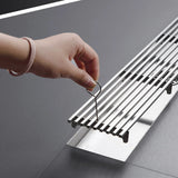 ProDrain Kwadratowa RVS Rynna Prysznicowa – 20-50cm Przeciwzapachowa Wpust Podłogowy z Dezodoryzacją