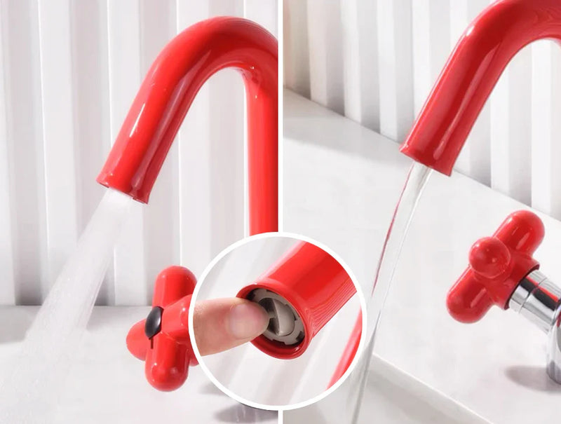 AUREVO Podwójna Uchwyt Bateria Łazienkowa