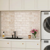 ABPP Beżowe Kamienne Płytki Podłogowe Tegelstickers