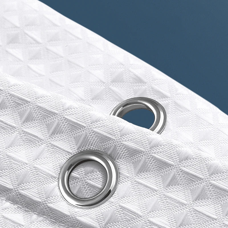 AquaWafel Luxe Zasłona Prysznicowa – Ekstra Gruby Wzór Wafelkowy