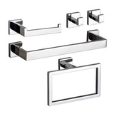 Zestaw łazienkowy | Stal nierdzewna | Jasny Srebrny – Trwały i Odporny na Korozję