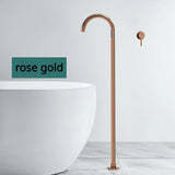 Wolnostojący bateria wannowa – jeden uchwyt | ciepła i zimna woda | montaż podłogowy | różne kolory