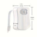 LumiSense Toaletowa Lampka Nocna – Bezprzewodowy Czujnik Ruchu z Oświetleniem RGB 8/16 Kolorów