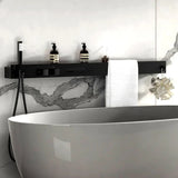 Elegancki Ścienny System Prysznicowy z Termostatycznym Zaworem i Półką – Komfort i Design w Jednym