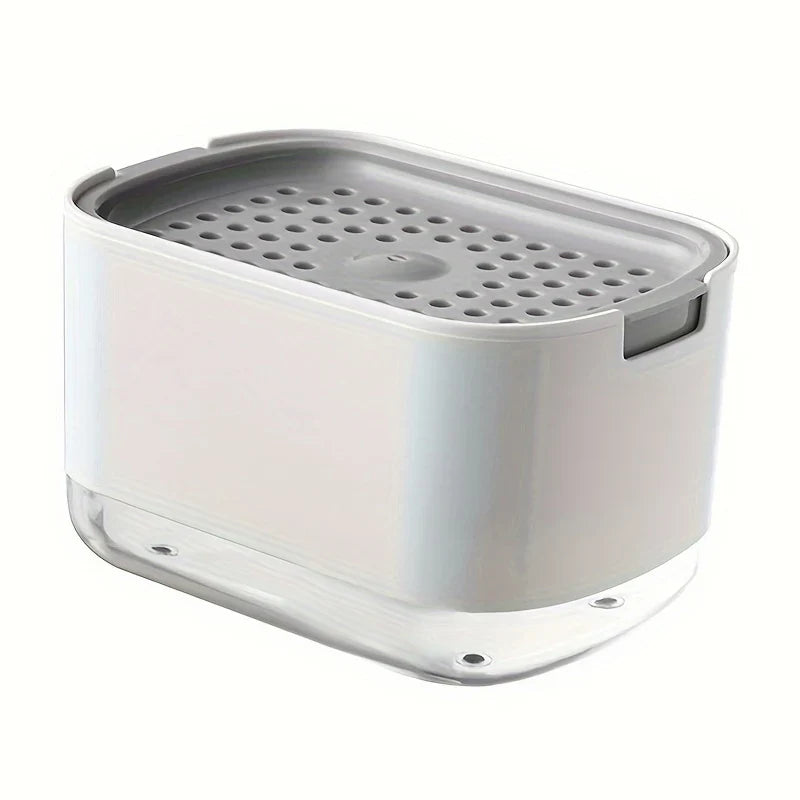 SoapStation 5w1 Organizator – Wielofunkcyjny Dozownik do Mydła z Uchwytem na Gąbkę & Ręcznik